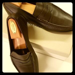 Men's Santoni leather loafer, size 10.5US